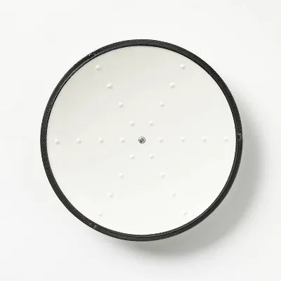 3.5qt Enamel Braiser Light Gray - Figmint