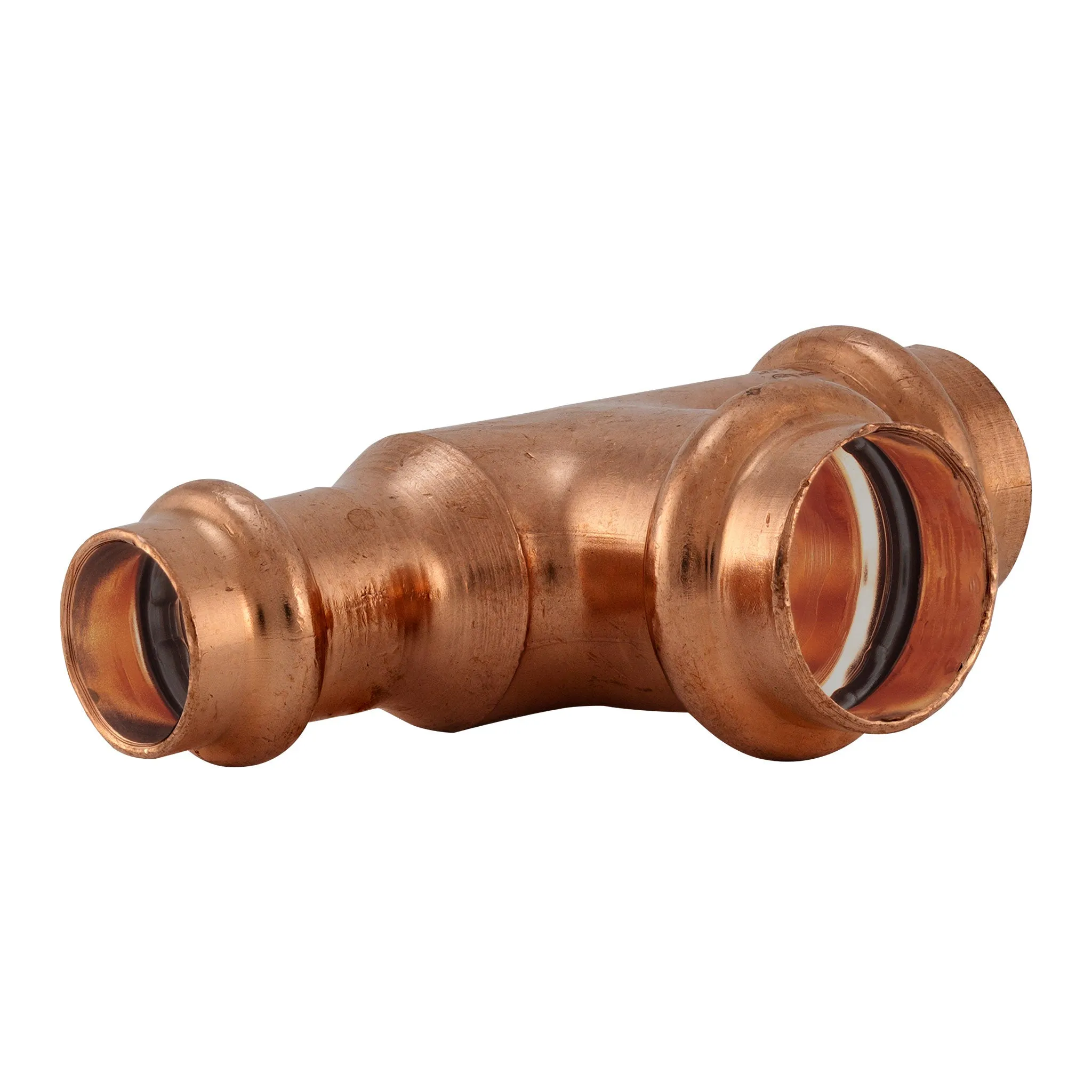 3" x 1-1/2" x 3" Press Copper Reducing Tee P x P x P Low Lead ProPress Compatible