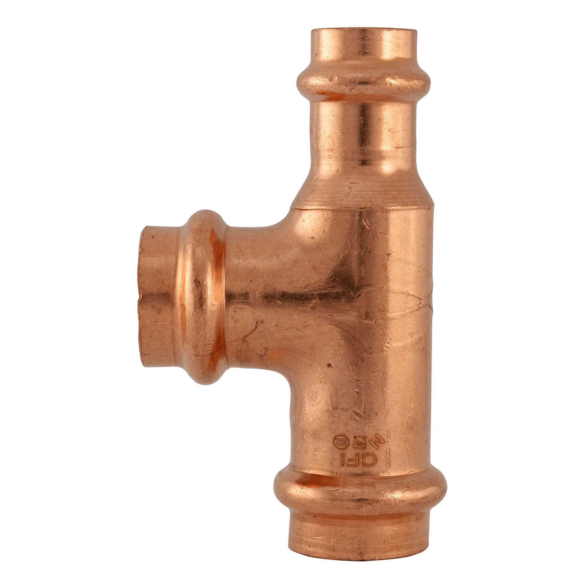 3" x 1-1/2" x 3" Press Copper Reducing Tee P x P x P Low Lead ProPress Compatible