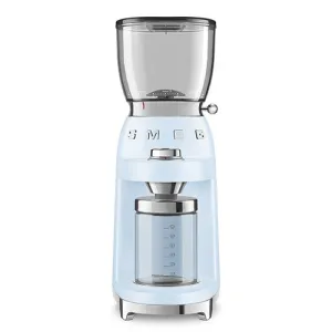 50's Retro-Style Coffee Grinder, Pastel Blue