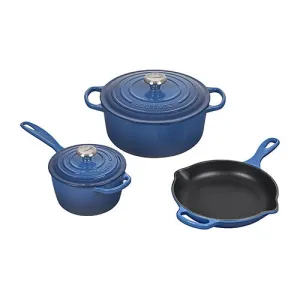 5pc Signature Cast Iron Cookware Set Marseille