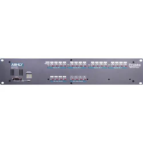 Ashly NE24.24M 4X4 Audio Matrix Processor with Tamper-Proof Operation and System Software for Windows (4 Input / 4 Output Base Unit)