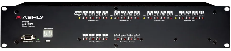 Ashly NE24.24M 8x8 Audio Matrix Processor