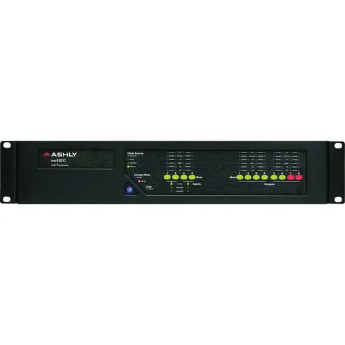 Ashly NE4800MS Network Enabled Digital Signal Processor With Mic Input And Aes Output Options