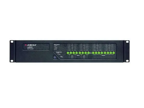 Ashly NE8800MST 8x8 Protea DSP Audio System Processor with 4Ch Mic Inputs