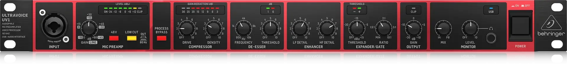 Behringer UV1 Mic Preamp / Vocal Processor / USB Interface