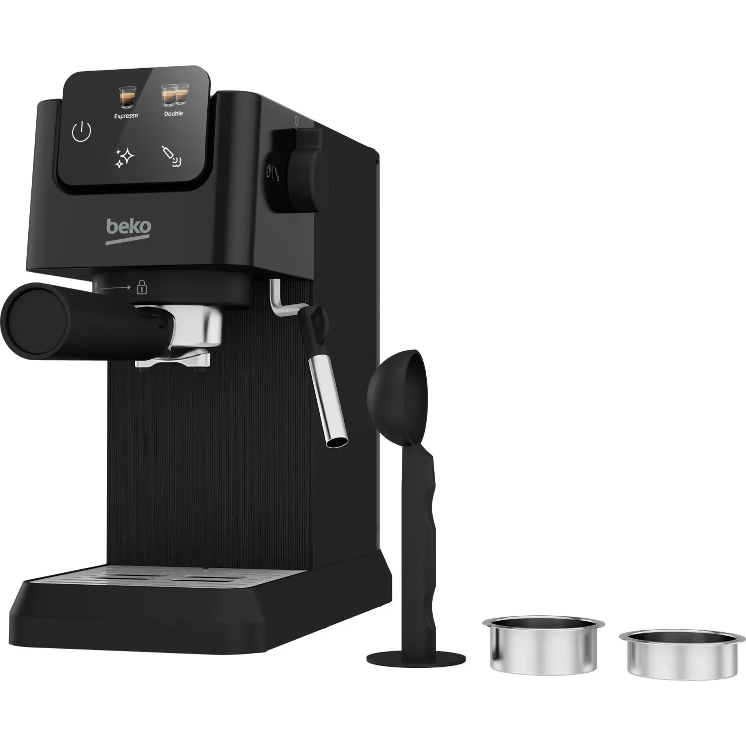 Beko CEP5302B CaffeExperto Manual Espresso Coffee Machine with Steam Wand, Black