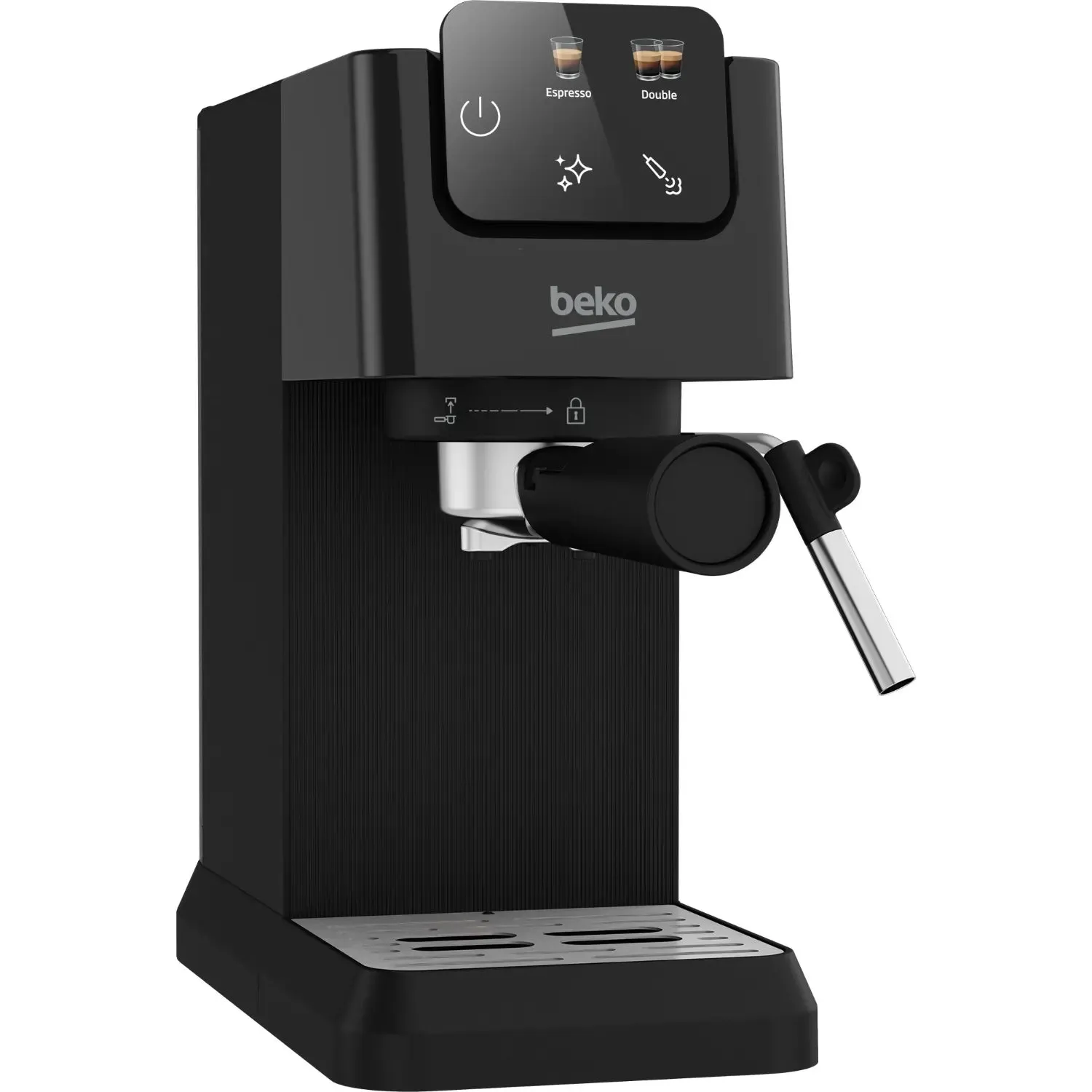 Beko CEP5302B CaffeExperto Manual Espresso Coffee Machine with Steam Wand, Black