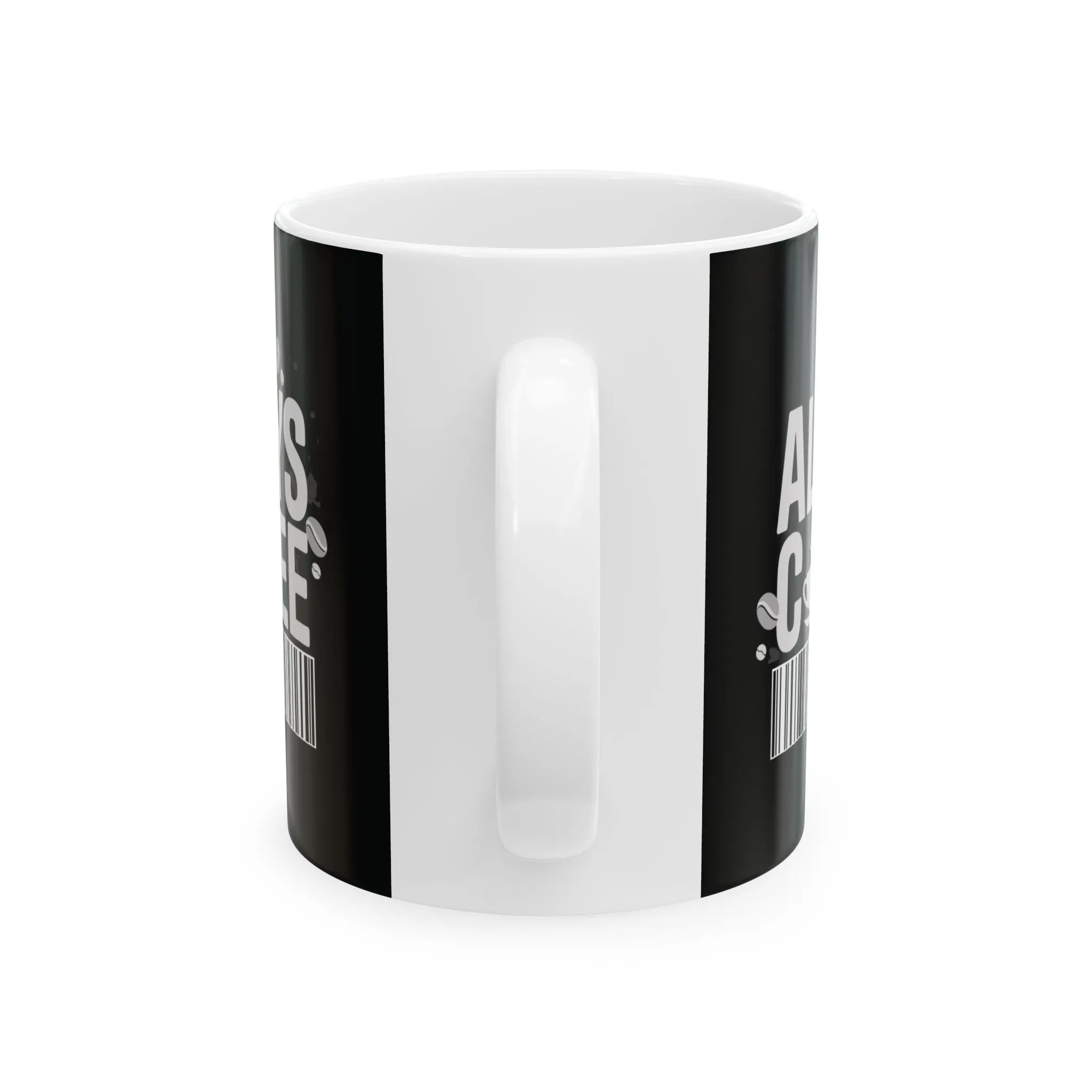 Black Ceramic Mug 11oz - Coffee Bar Code Design, Funny Coffee Lover Gift, Glossy Tea & Coffee Cup for Home or Office, Barista Gift Mug