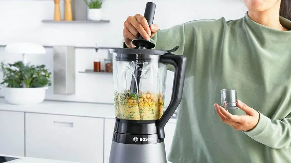 Bosch Serie 4 VitaPower MMB6174SG 1.5 Litre Blender with 2 Accessories - Silver