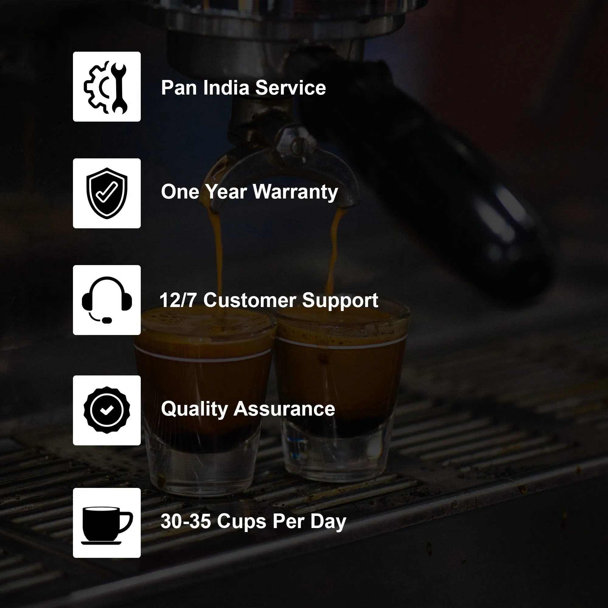 Budan Espresso Machine with Built-In Grinder, PID Control, 15 Bars Pressure, Steam Wand, Removable Water Tank and comes with Steel Tamper and milk Pitcher