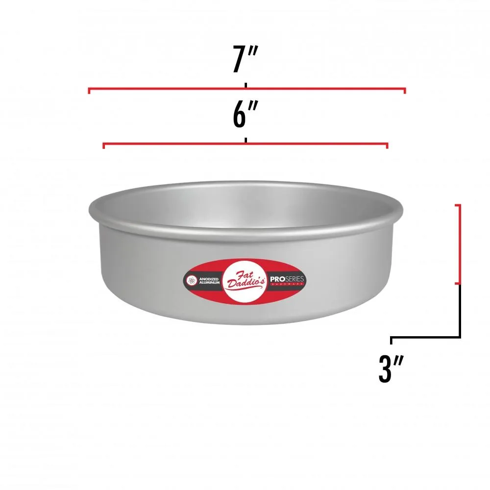 Cake Pan 6x3 Fixed Bottom