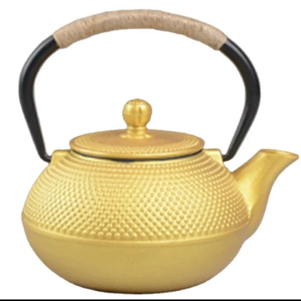 Cast Iron Tea Pots Gold