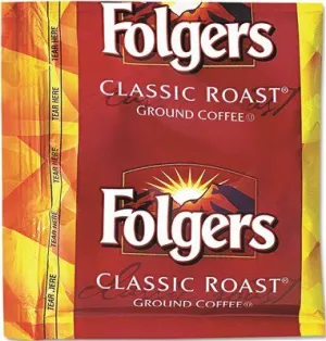 Folgers Coffee Classic Roast 0.9 Oz Fractional Packs 36/Carton