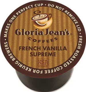 Gloria Jeans French Vanilla Supreme Coffee K-Cups 96 Per Carton