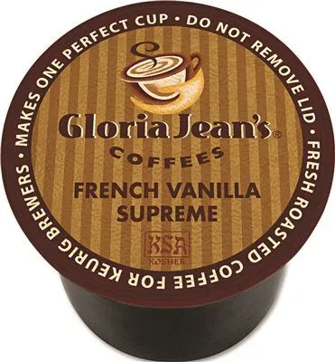 Gloria Jeans French Vanilla Supreme Coffee K-Cups 96 Per Carton