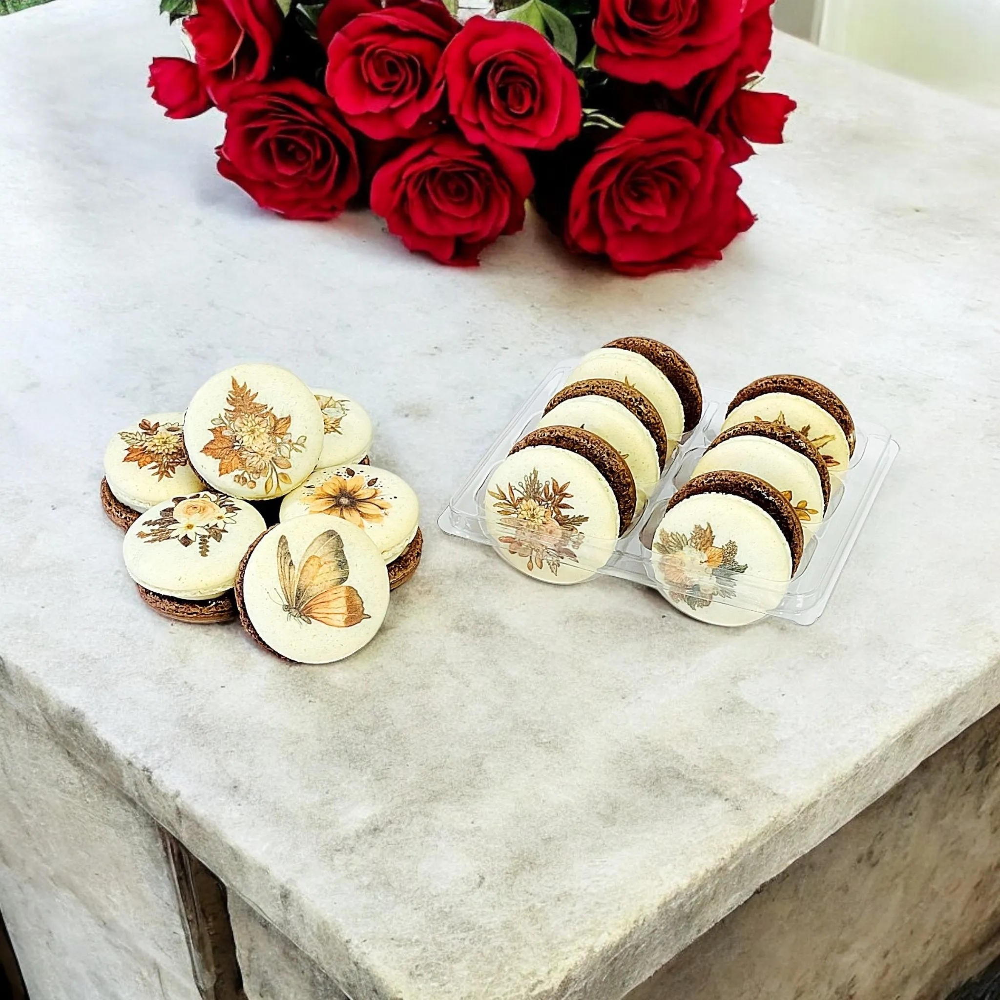 Harvest Dreams Collection | Autumn Blooms French Macarons