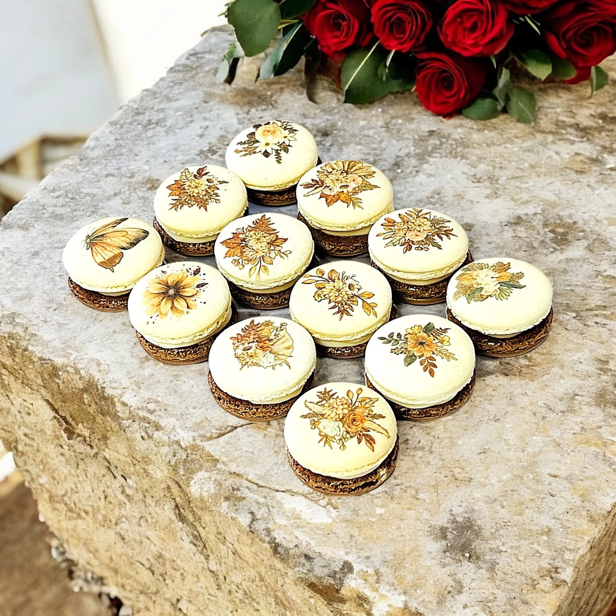 Harvest Dreams Collection | Autumn Blooms French Macarons