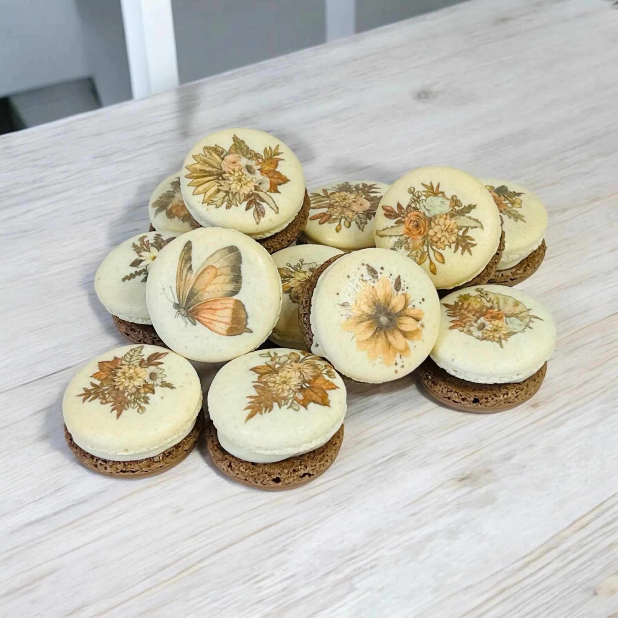 Harvest Dreams Collection | Autumn Blooms French Macarons