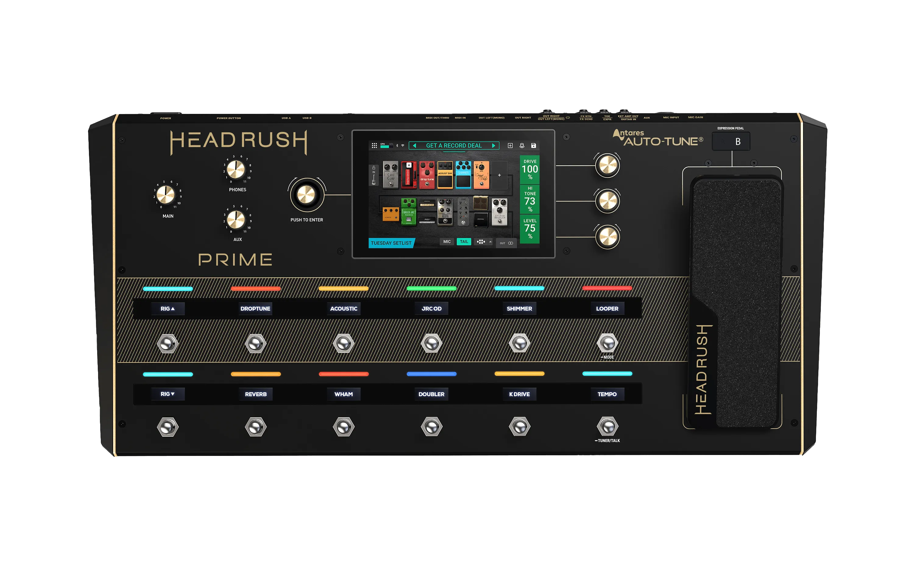 Headrush PRIME Guitar Multi Effects Pedalboard w/ Mic Input & WiFI & Bluetooth