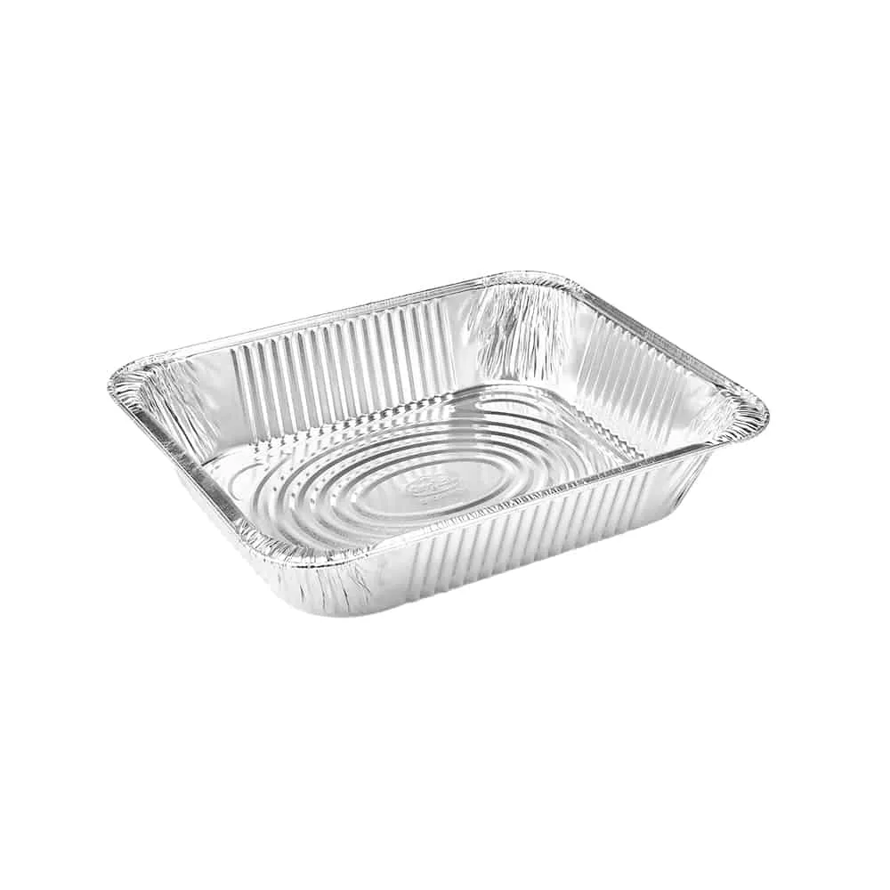 Heavy Duty Aluminum Foil Half Size Deep Pan 12.75" L X 10.375" W X 2.5" D [Lid Option Available]