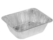 Heavy Duty Aluminum Foil Half Size Deep Pan 12.75" L X 10.375" W X 2.5" D [Lid Option Available]