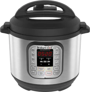 Instant Pot Duo 7-in-1 Electric Pressure Cooker, 6 Qt, 5.7 Litre, 1000 W, Brushed Stainless Steel/Black