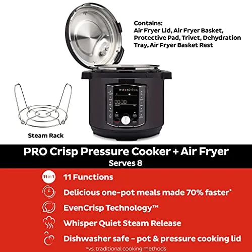 Instant Pot Pro Crisp 11-in-1 Electric Multi Cooker (New)