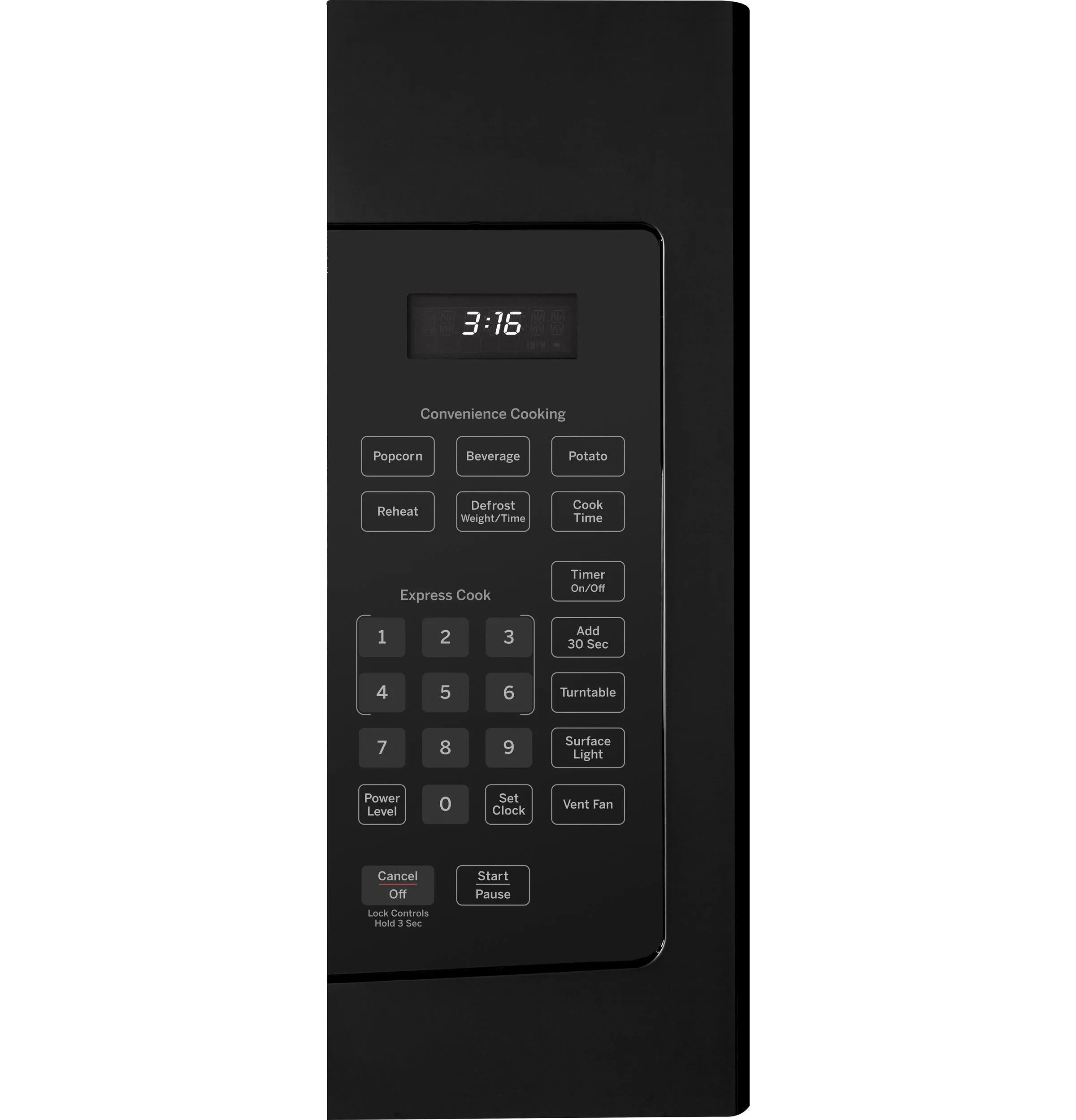 JVM3160DFBB GE® 1.6 Cu. Ft. Over-the-Range Microwave Oven