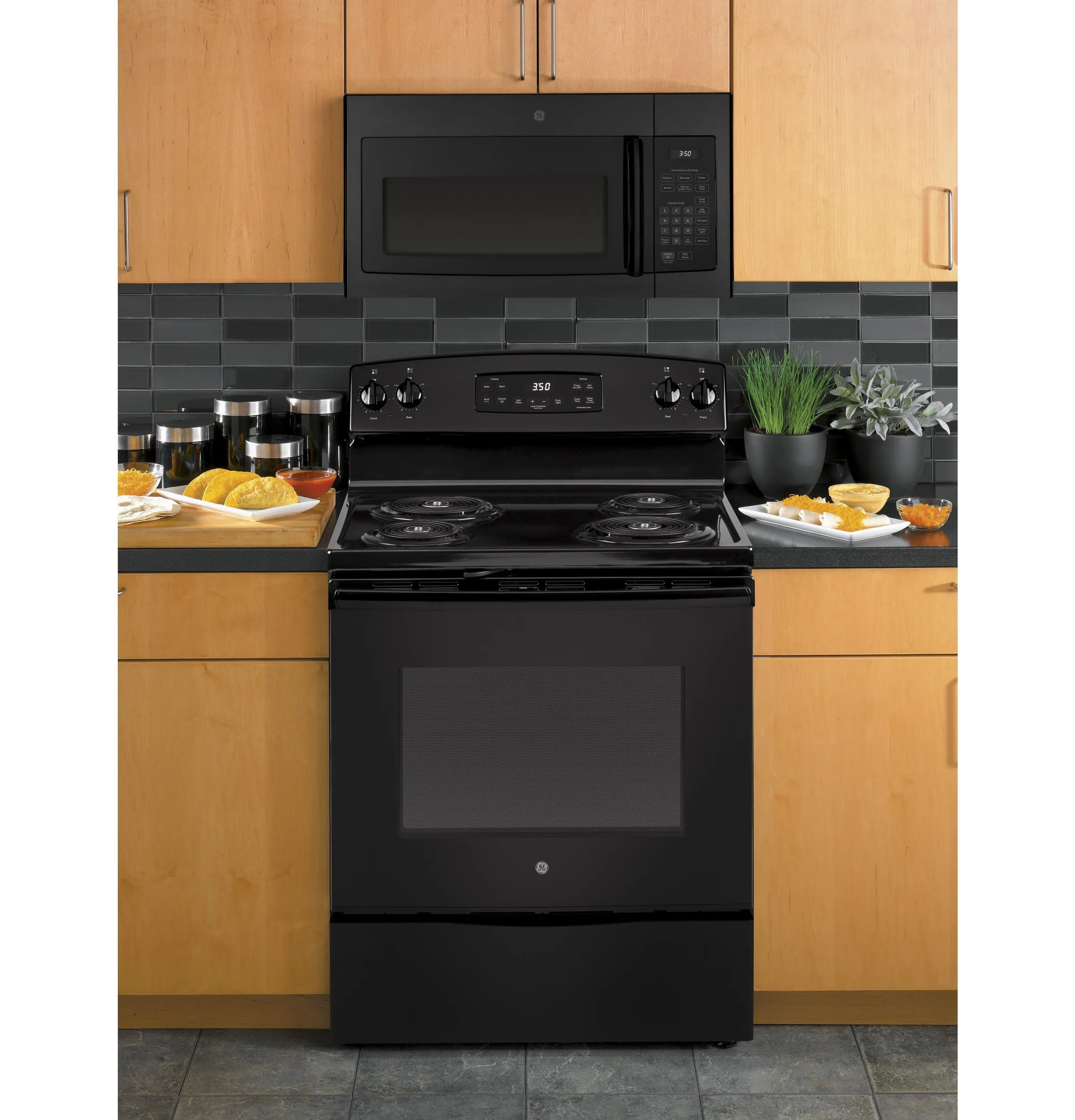 JVM3160DFBB GE® 1.6 Cu. Ft. Over-the-Range Microwave Oven