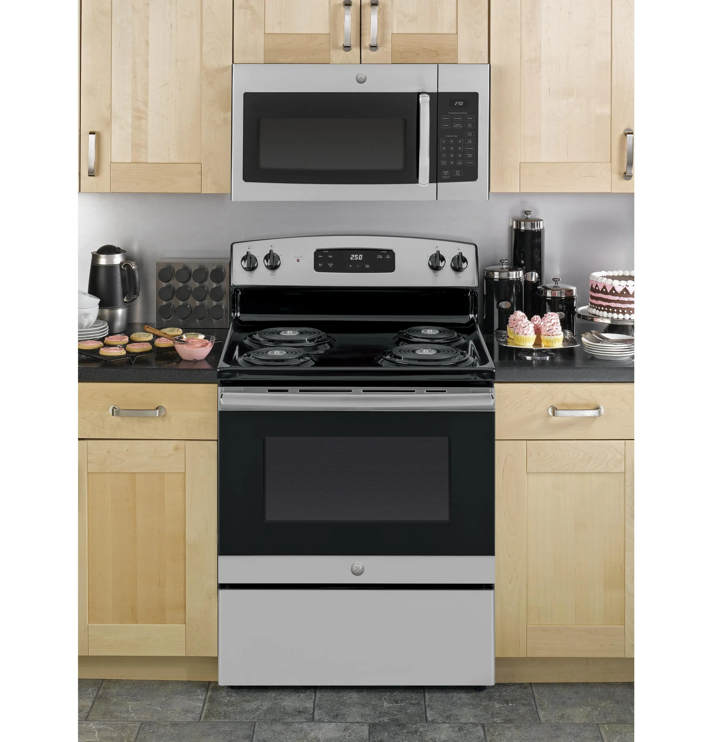 JVM3160RFSS GE® 1.6 Cu. Ft. Over-the-Range Microwave Oven