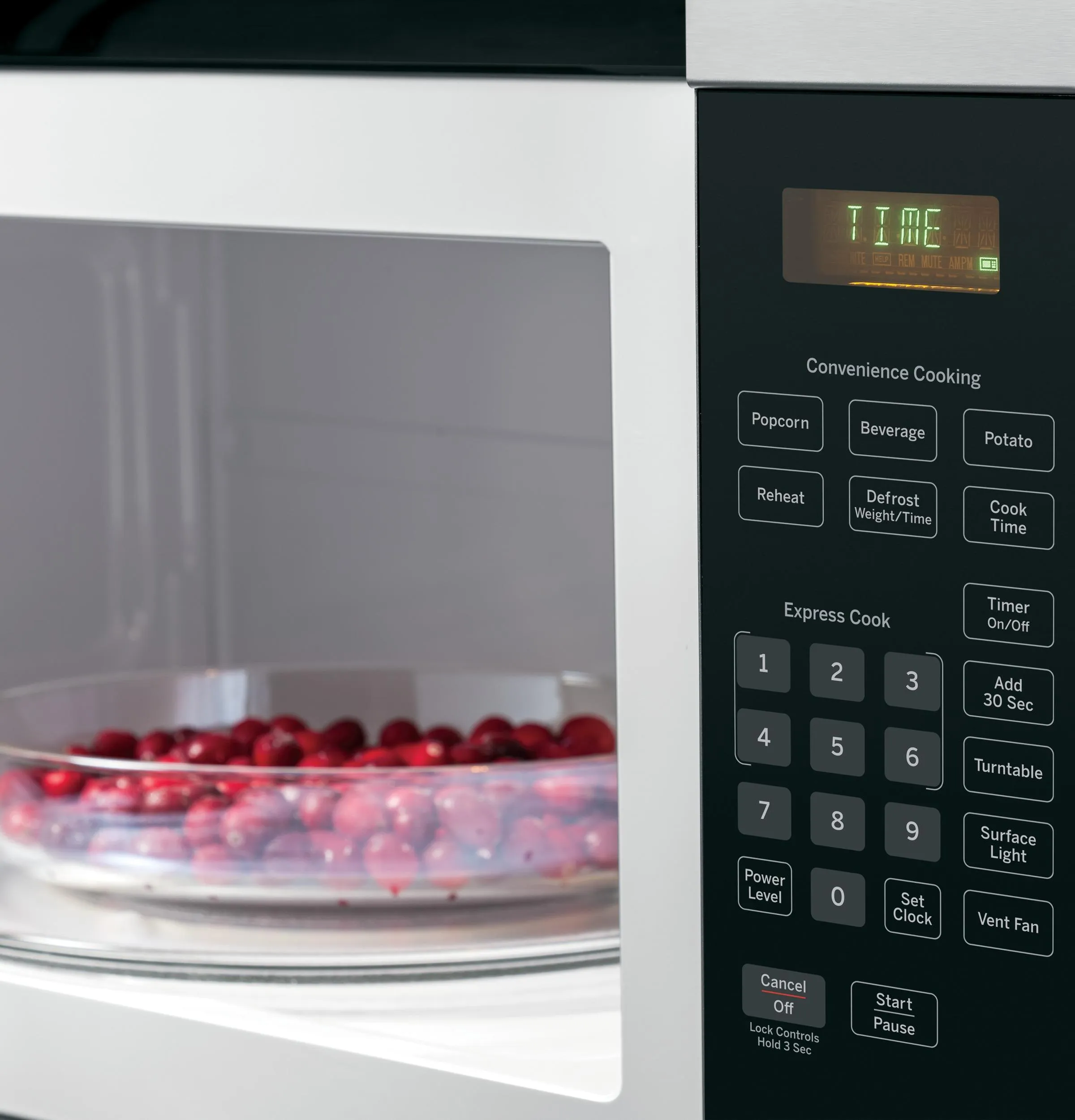 JVM3160RFSS GE® 1.6 Cu. Ft. Over-the-Range Microwave Oven
