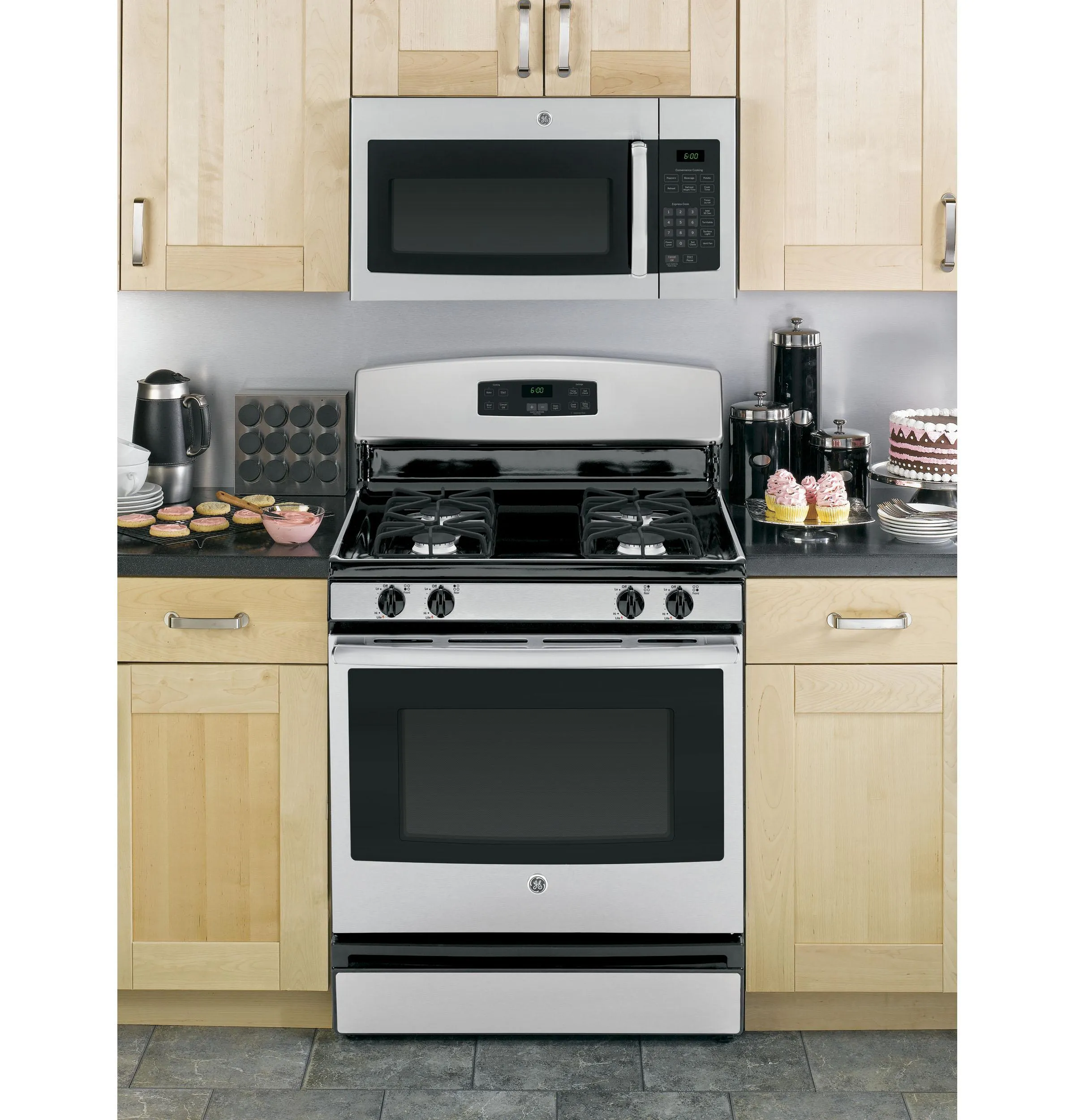 JVM3160RFSS GE® 1.6 Cu. Ft. Over-the-Range Microwave Oven