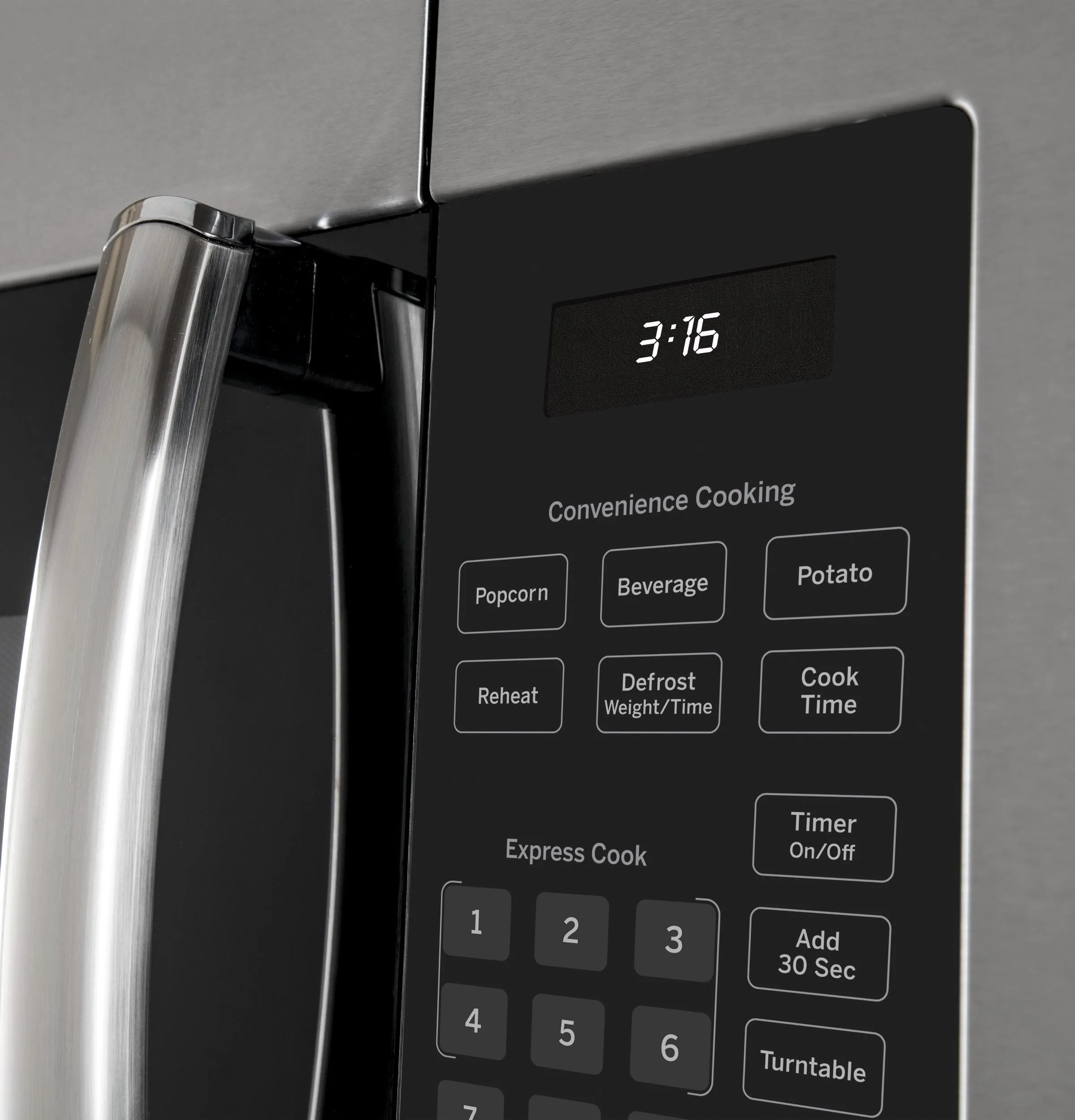 JVM3160RFSS GE® 1.6 Cu. Ft. Over-the-Range Microwave Oven