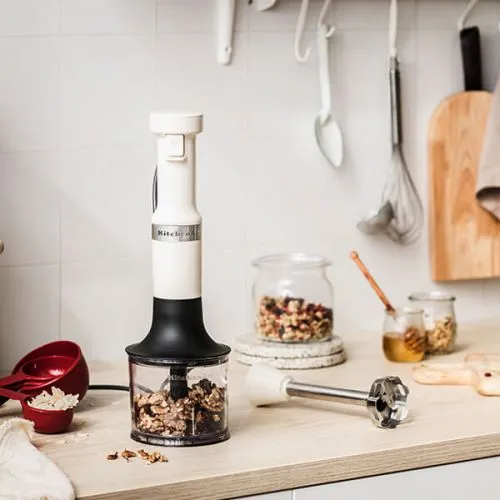 KitchenAid Corded Stick Blender Almond Cream