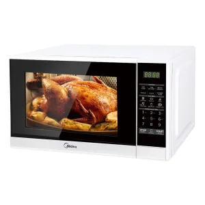 Midea 20L Microwave white 700W 10 Power Levels 99 Min Timer 6 Auto Menus MMW20W
