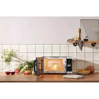 New - BLACK DECKER 0.9 cu ft 900W Microwave Oven - Stainless Steel