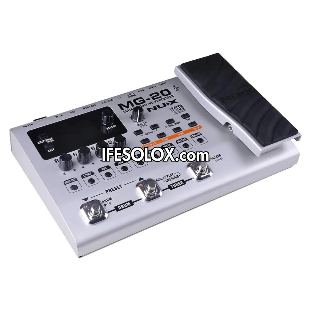 NUX MG-20 Guitar Multi-Effects Pedal Processor with USB Tone Editing - Brand New