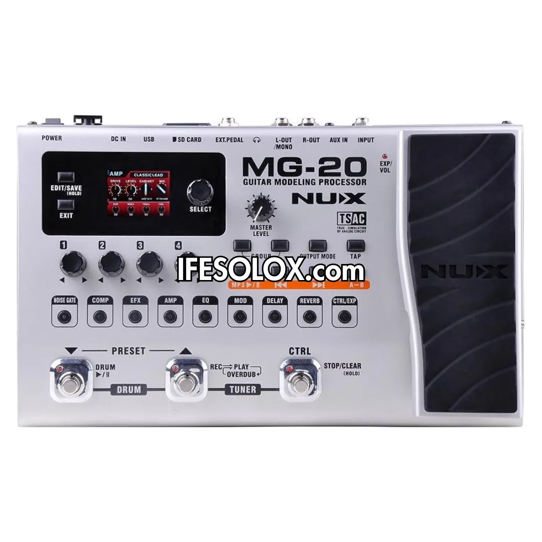 NUX MG-20 Guitar Multi-Effects Pedal Processor with USB Tone Editing - Brand New