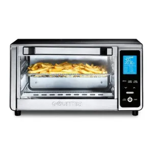 Open Box - Gourmia Digital 4-Slice Toaster Oven Air Fryer with 11 Cooking Functions