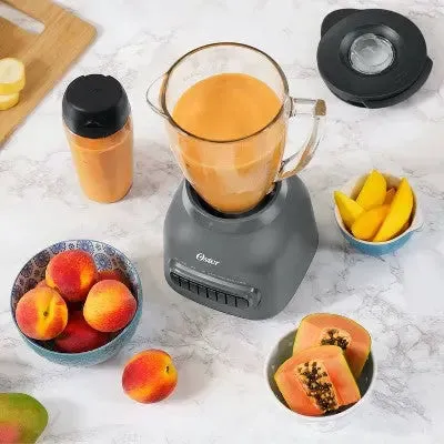 Open Box - Oster Easy-to-Clean Blender Glass Jar with 20 oz. Blend-n-Go Cup