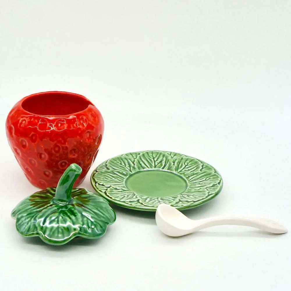 Pot en céramique en forme de fraise - 15cm