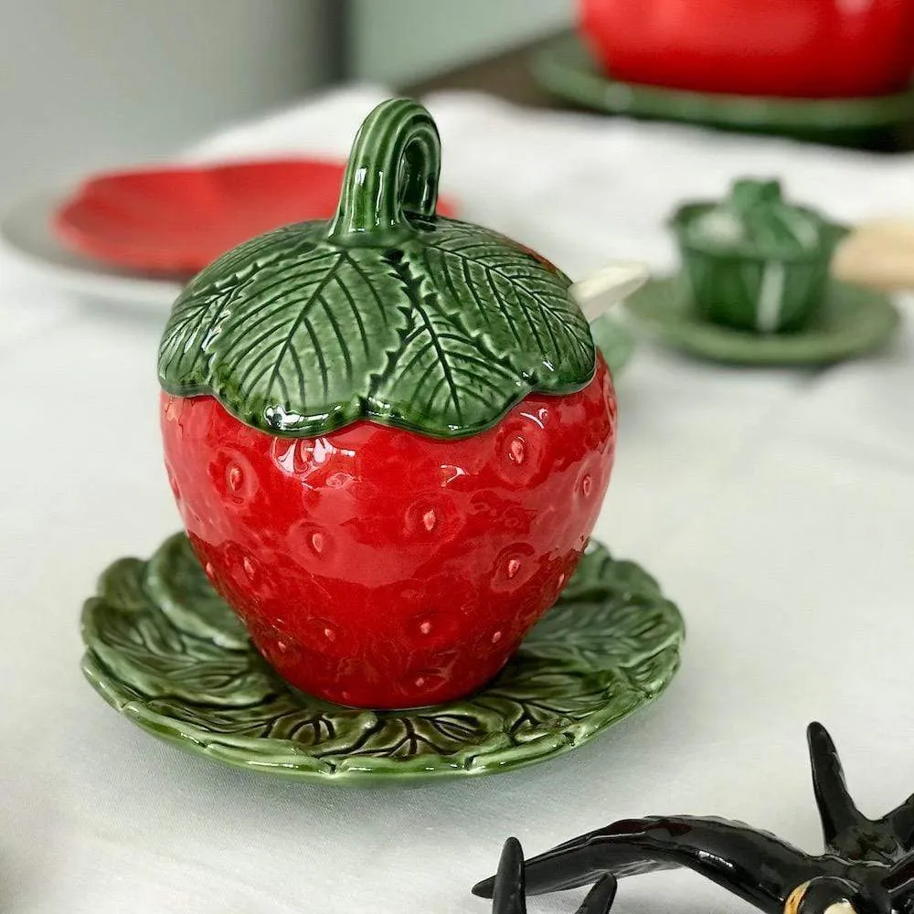Pot en céramique en forme de fraise - 20cm