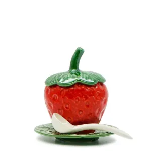 Pot en céramique en forme de fraise - 20cm
