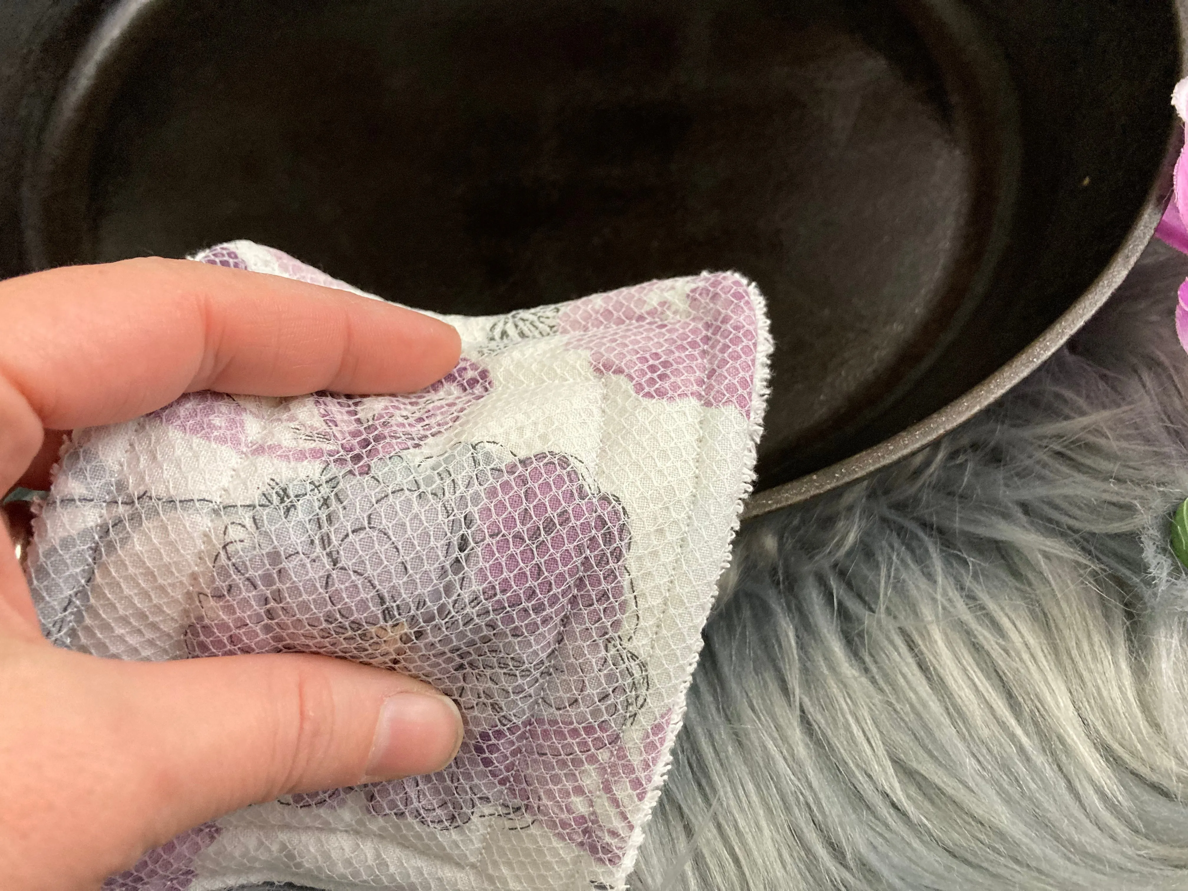 Purple Butterfly Watercolor Reusable Kitchen Sponges- Perfect for cleaning dishes, counters and Cast Iron Pots. Mesh side for extra cleaning power.