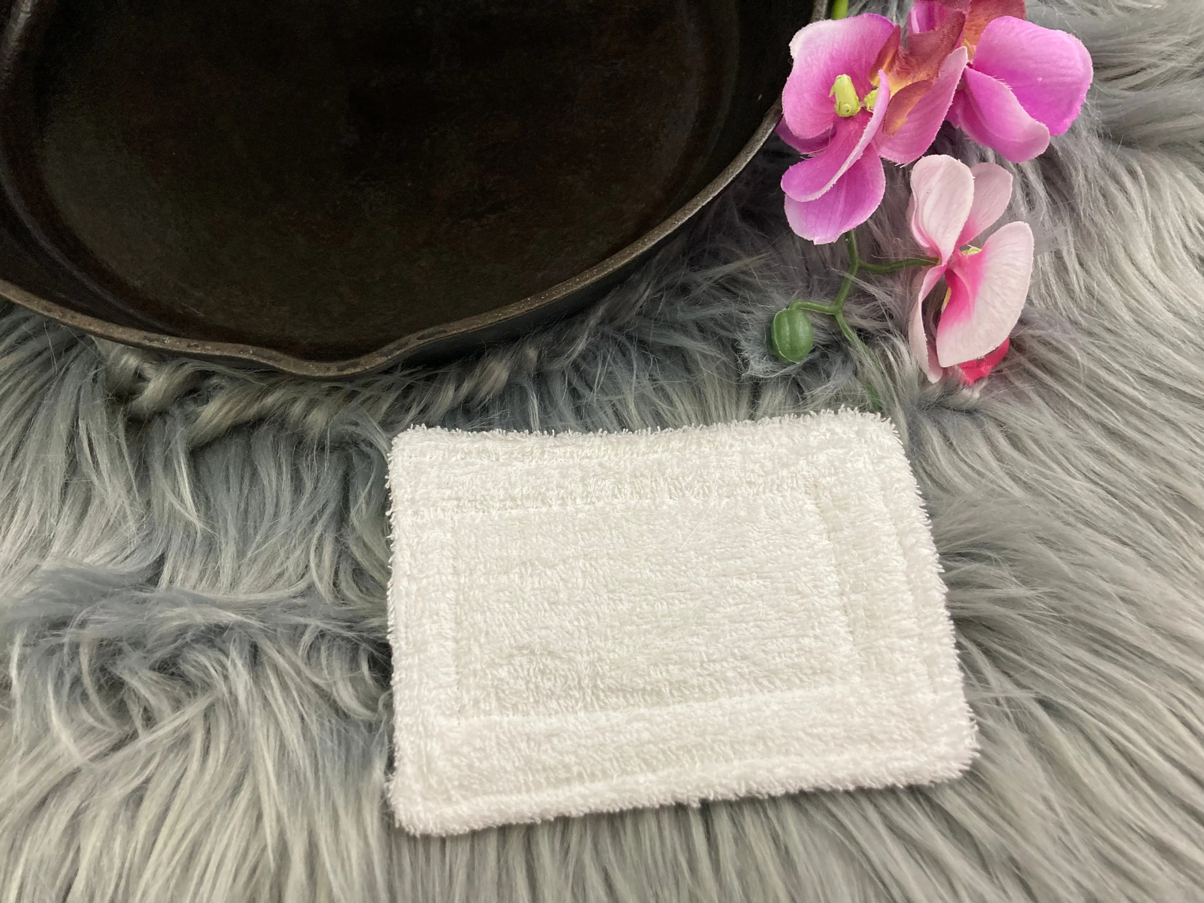 Purple Butterfly Watercolor Reusable Kitchen Sponges- Perfect for cleaning dishes, counters and Cast Iron Pots. Mesh side for extra cleaning power.