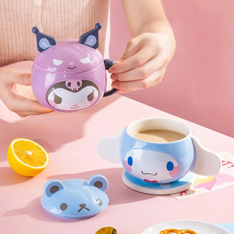 Sanrio Cute Embossed Mug with Lid