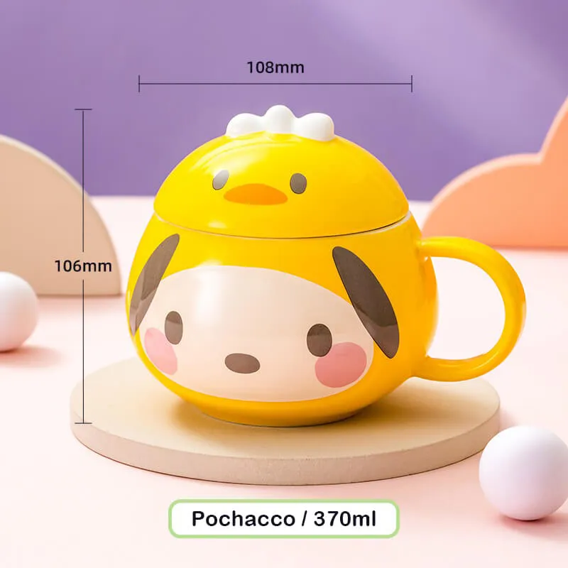 Sanrio Cute Embossed Mug with Lid