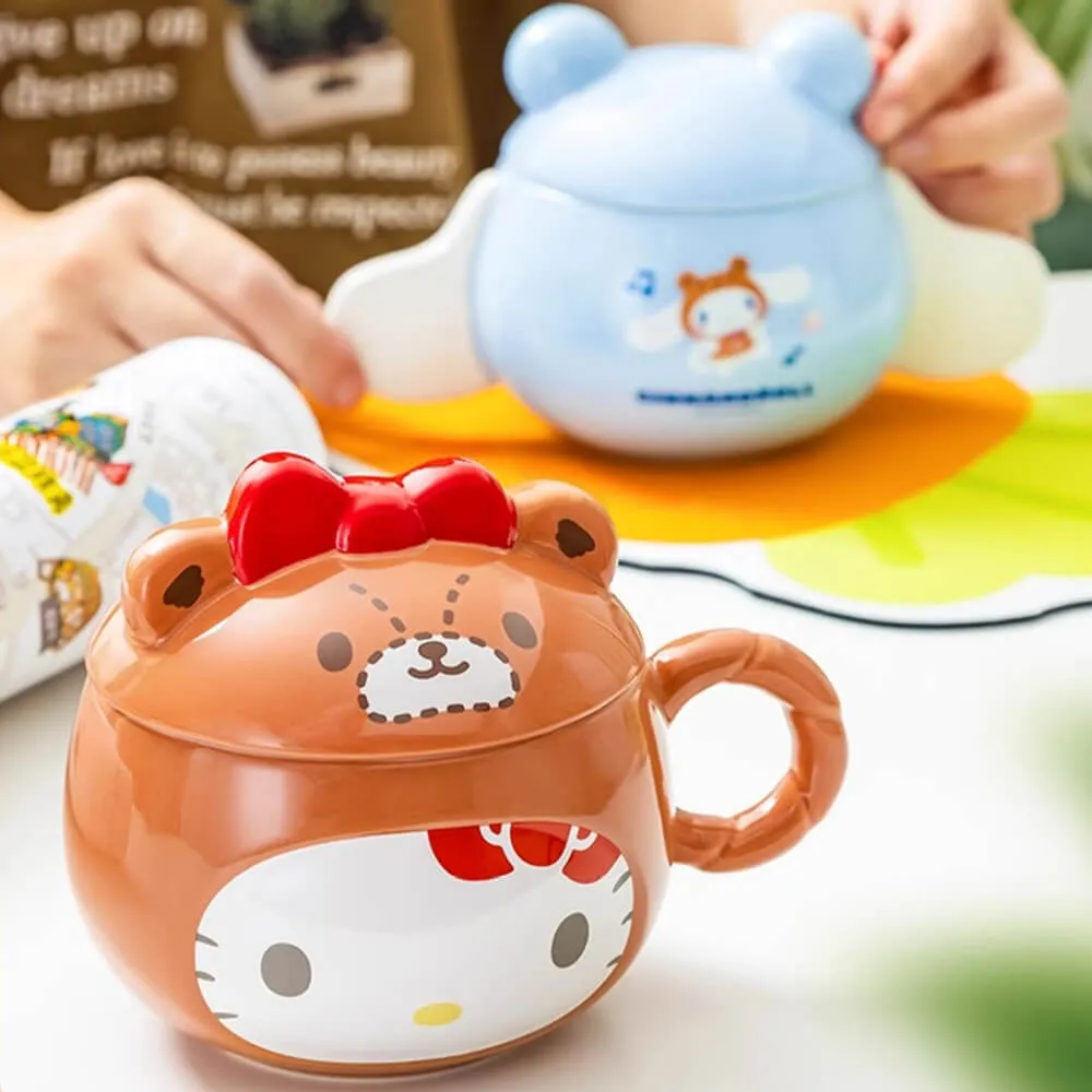 Sanrio Cute Embossed Mug with Lid