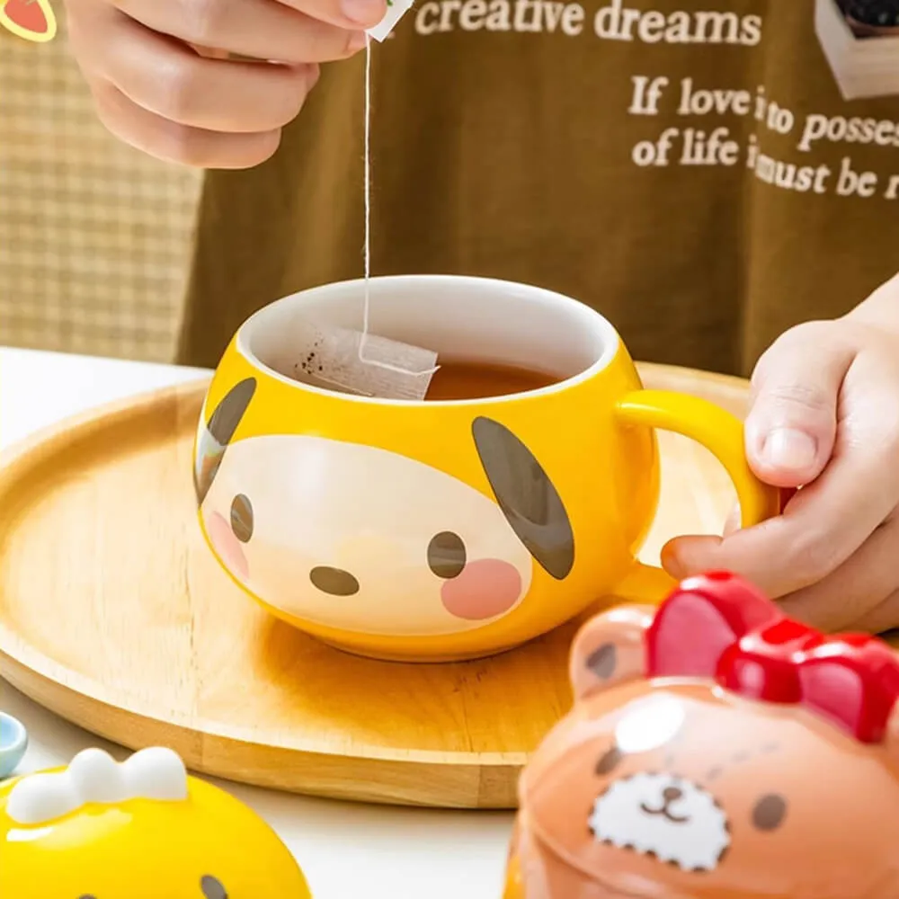 Sanrio Cute Embossed Mug with Lid